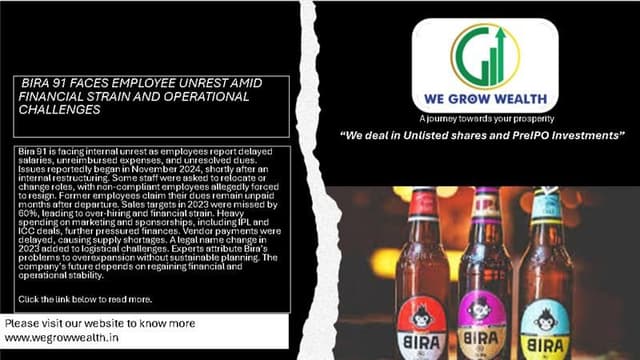 bira-91-faces-employee-unrest-amid-financial-strain-and-operational-challenges