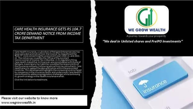 care-health-insurance-gets-rs-104-7-crore-demand-notice-from-income-tax-department